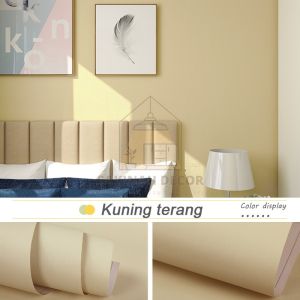 Wallpaper Premium Stiker Dinding Korea Lemari Meja Polos Stiker Wallpaper Dinding Warna Solid Macaron Terlaris Wallpaper Murah