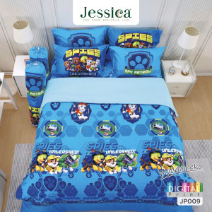 Jessica Digital Print ชุดผ้าปูที่นอน ขบวนการเจ้าตูบสี่ขา Paw Patrol JP009 #เจสสิกา หมา เจ้าตูบ พาวพาโทร