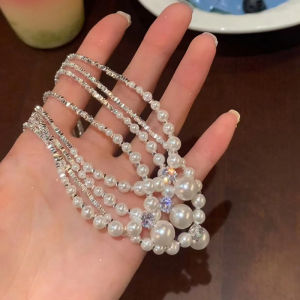 [haoh] Fashion Advanced Sense s Necklace For Women Girls Simple Pendant Clavicle Chain Party Jewelry Accessories Gifts