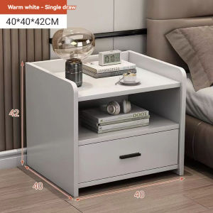 Headboard storage rack headboard storage cabinet solid wood minimalist bedside table
