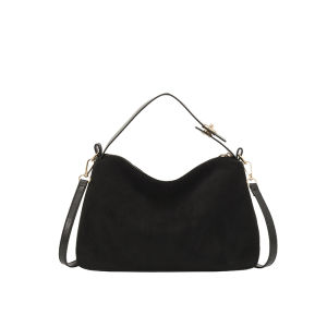 【Alloet】 Versatile Women Faux Suede Shoulder Bag with Durable Material and Classic Look for Daily Use