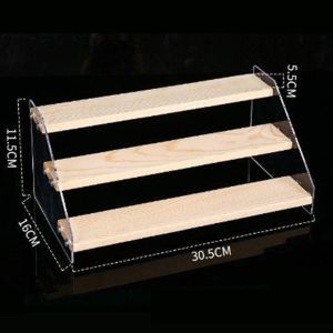 PENTU Ladder Type Acrylic Storage Display Rack 2/3/4/5Layer Transparent Cosmetic Storage Holders Anime Figurine Organizer Large Capacity Doll Figures Model Shelf Household
