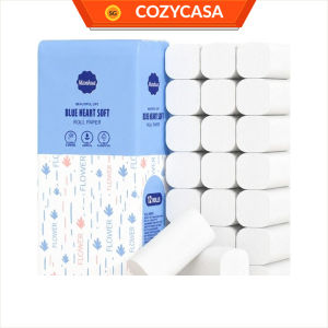 【COZYCASA】Manhua 5-Ply Coreless Toilet Paper / Blue Heart Soft / Coreless Bathroom Tissue / 48-96 Rolls