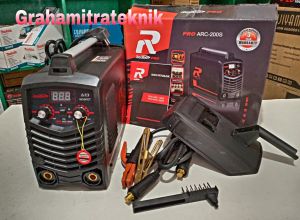 MESIN LAS REDBO PRO ARC 200S HITAM MESIN LAS INVENTER KUALITAS HEAVY DUTY GARANSI 3 TAHUN