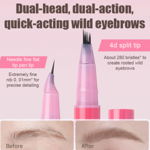 Waterproof Dual-Ended Eyebrow Pencil Waterproof Tint Natural Long Lasting Paint Tattoo Eyebrow Long Lasting Eyebrow Pen