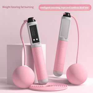 Professional Jump Rope Exercises Workout Training Gym Fitness Cordless balls skipping ropes 2in1