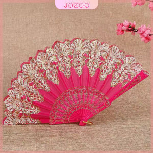 Jozoo 1Pc Dance Hand Held Fans Photo Props Wedding Party Decoration Chinese Style Folding Fan