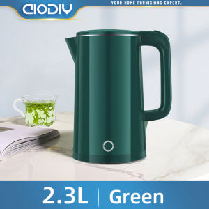 AIODIY Electric Kettle 2.0L/2.3L/2.5L High-Capacity 304 Stainless Steel Fast Heating Boiling Water Electric Kettle Brand New Household Wireless Electric Kettle Transparent Glass Kettle Power Off Automatically Water Kettle