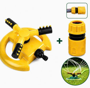 Vòi tưới cây xoay 360 độ có đế và đầu nối Vòi phun nước tưới cây tự động xuay.