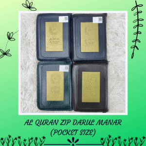 Al Quran Darul Manar Zip Saiz Poket(Small/Medium/Large)