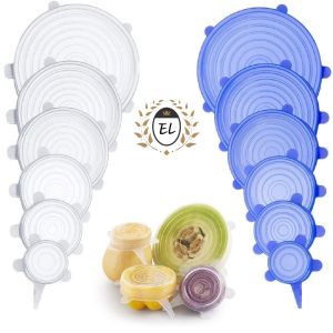 Silicone Food Cover Stretchable Airtight LidPenutup Makanan (6 Pcs)