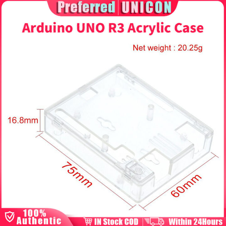 1 Set Clear Acrylic Arduino UNO R3 Case Transparent Box Case Shell for ...