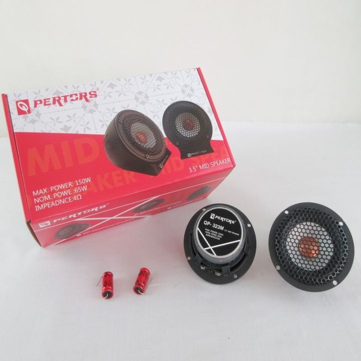 QPERTORS 2pcs Quality Car Audio Modified Midrange Speaker 3.5 Inch Mid