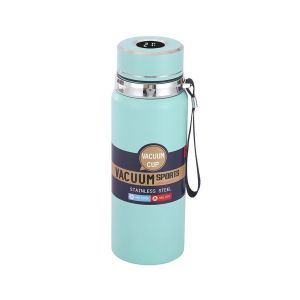 800ml Smart LED Digital display Thermos Flask with Vacuum InsulationHot Cold Handle & RopeTravel Tumbler G004