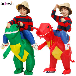 Anime Inflatable Dinosaur Costume Purim Halloween Boys Girls Costume Kids Dino Party Cosplay Costumes Animal Child Cloth Suit