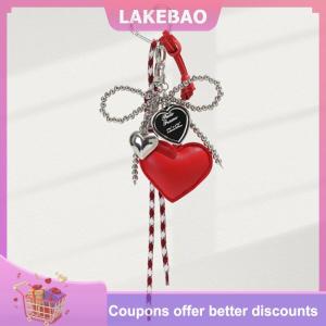 【LAKEBAO】 PU tình yêu dệt dây Keychain Bow-Knot quyến rũ Mặt dây chuyền Keyring trang sức cho cô gái phụ nữ Quà Tặng túi trang trí