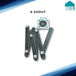 Penggaris Mal Keramik Multifungsi 6 sudut dan 12 sudut Expander