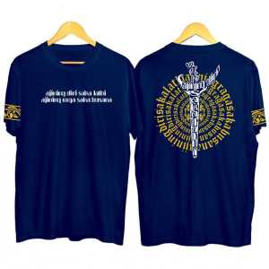 Arsyla BAJU KAOS MOTIF KERIS BULAT CULTERE JAWA WAYANG DISTRO PRIA WANITA TERBARU TERMURAH