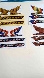 STIKER EMBLEM HONDA VARIO SET TIMBUL KUALITAS TERBAIK