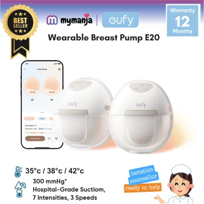 Eufy E20 Wearable Breast Pump | Double Electric | Ultra-Light | Smart App Control with 17 19 21 mm insert