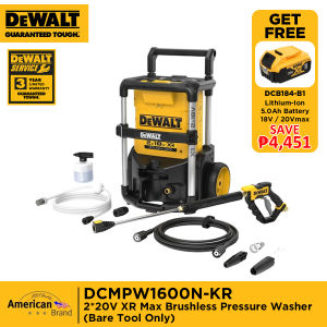 DEWALT DCMPW1600N-KR 2*20V XR Max Brushless Pressure Washer (Bare Tool Only)