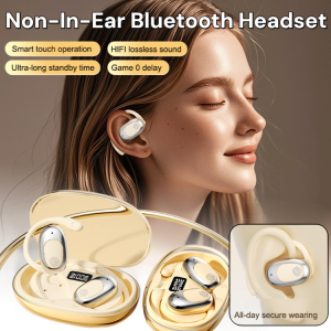 Open Ear Wireless Headphones Business Bone Conduction 50H Battery Life Noise Reduction