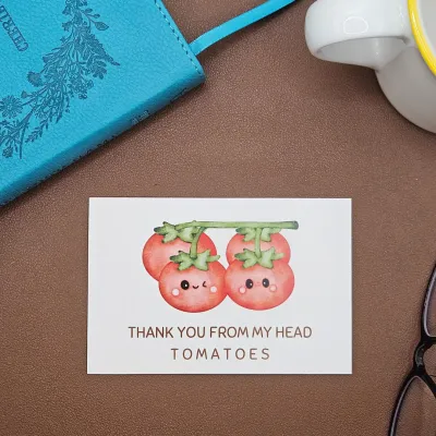 [READ PROD DESC] 1 PC Thank You Cards Motivational Card Funny Thank You Card Student Card Appreciation Card Animal Pun Food Pun Card