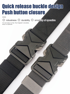 Mens Casual Stretch Pants Belt Outdoor Sport Leather Fashion