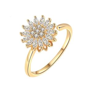 For Women Copper Zirconia Adjustable Stress Relief Gift