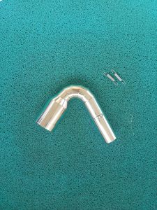 Dominar UG Stainless Elbow with Akraphovic Round Canister