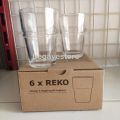 Gelas Susu Kaca Bening 1 Paket Isi 6 Pcs. 