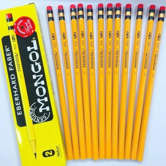 Mongol Pencil Eberhard Faber (M/XL) / CRAYOLA (8/24 /16) / LUCKY HAO ...