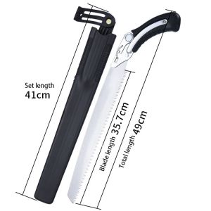 Portable SK5 steel folding hand saw woodworking saw fruit tree pruning saw garden saw household logging saw