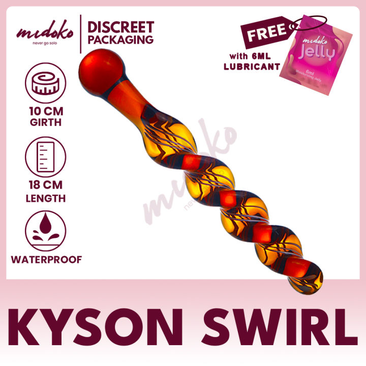 Midoko Anal Plug Glass Dildo Swirl Glass Butt Plug Sex Toys for Women Men  Single Item Adult Toy - Lazada | Lazada PH