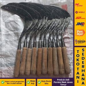 Arit Baja Lokal Serbaguna Gagang Kayu Baja Per Tanpa Karat