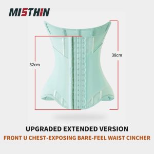 [MISTHIN Girls] 1Pcs Breathable Womens Waist Shapewear Korset  New Nylon Slimming Body Shaper Panty for Female Girdle  S0429