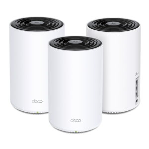 TP-Link Deco XE75 Pro AXE5400 Tri-Band Gigabit Mesh WiFi 6E Router with AI-Driven Technology - 2-Pack/3-Pack Bundle