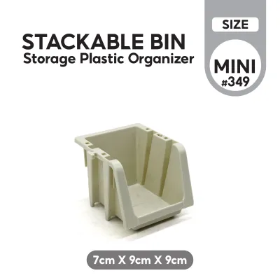 Vivahome Stackable Plastic Storage Bin Organizer Box | Multi-Layer Shelf for Office School Home Use & Organization