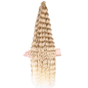 IFFINE Easy to braid Wigs Super light Heat Resistant Synthetic Fiber Chemical Fibre Hair Bundle Soft 30inch Crochet Hair Women