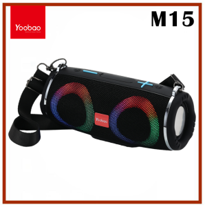 Yoobao M15 HiFi Stereo V5.3 Music Link Portable Wireless RGB Speaker with Hanging Strap Widely Compatible
