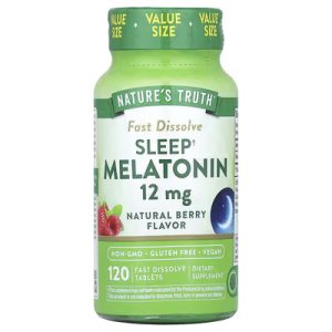Nature’s Truth Melatonin Supplement 12mg – 60 / 120  Fast Dissolve  Tablets