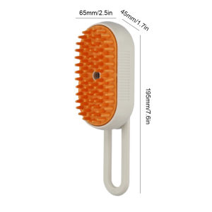 HATELI Pet Cat Steam Brush Pet Dog Massage Comb Grooming Tool Electric Spray Water Spray Cats Bath Brush Hair Removal Brushes Grooming Supplies