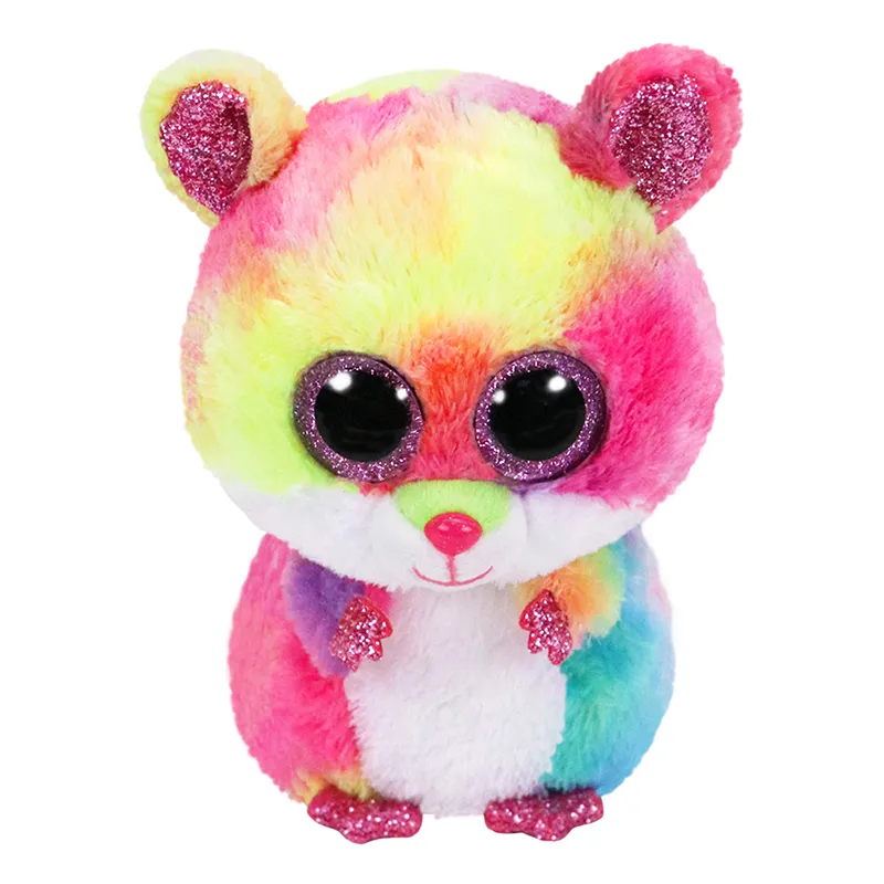 15CM Ty Beanie Gracie Pure Big Eyes White Swan Plush Stuffed