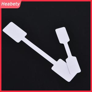 Heabety 100PCS Giá Trắng nhãn thẻ với treo chuỗi Đồ trang sức văn phòng phẩm giày vải