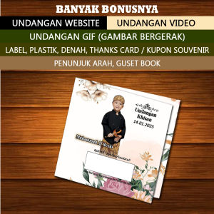 HARGA UNTUK 50 PCS COD Termurah Undangan Sunat Motif 19 - Undangan Sunatan Undangan Khitan / Khitanan Undangan Walimah Kartu Jimpitan Free Foto Undangan Pesta Kartu Ucapan