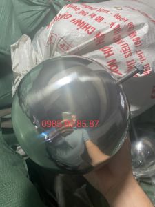 QỦA CHÂU INOX  QUẢ CẦU INOX ĐƯỜNG KÍNH 200MM CÓ TY VÀ ỐC.