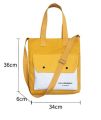 KH Korean Canvas Bag (Design No.31) Cross Body Shoulder Bag 2 Handle Katsa Tote Bag With Strap Handbag. 