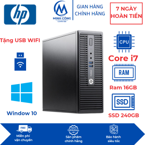 Máy tính để bàn đồng bộ  HP 600G1/ H81 Core i7 4th | Ram 16GB | SSD240  Minh Công ổn địnhbền bỉnhỏ gọn | Tặng USB WIFI
