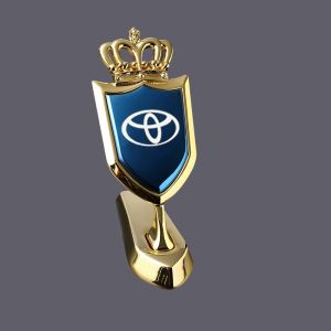 Chất lượng cao sửa đổi kim loại tự động 3D thường vụ nhãn dán dạng bảng bên ngoài decorationfront nắp ca-pô Sticker xe chuyên dụng mui xe logo cho TOYOTA raize Vios Fortuner Innova Corolla Altis Hiace avanza tuần tiễu mặt đất Hilux Camry wigo RAV4 Revo Co