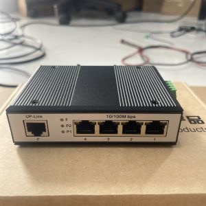 Bộ switch chia mạng công nghiệp chia mạng 4 cổng gắn rail